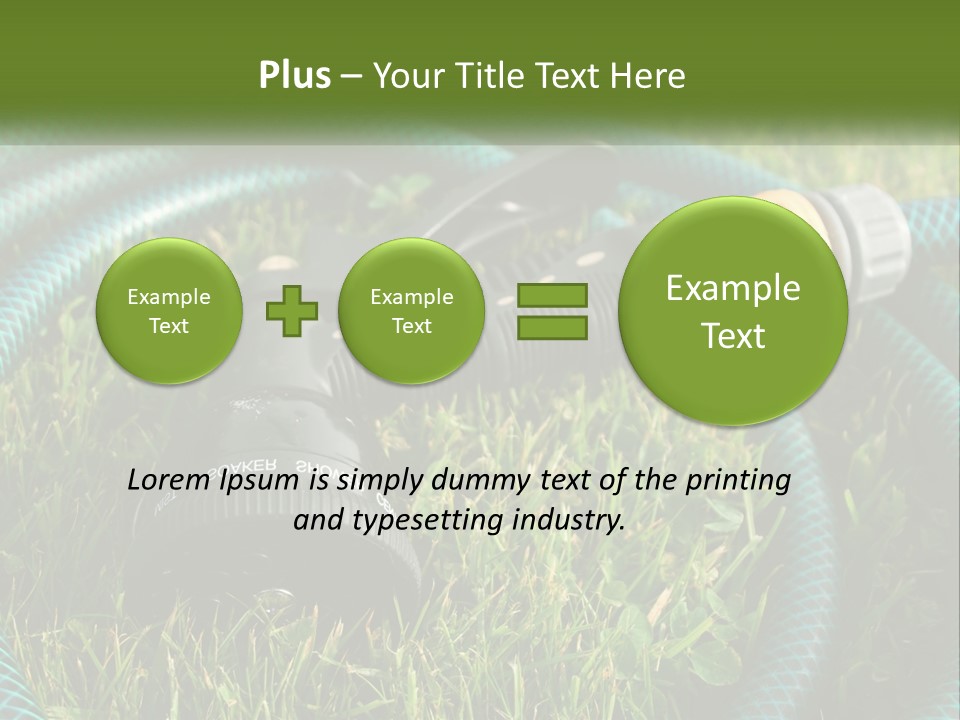 Tube Grass Water PowerPoint Template