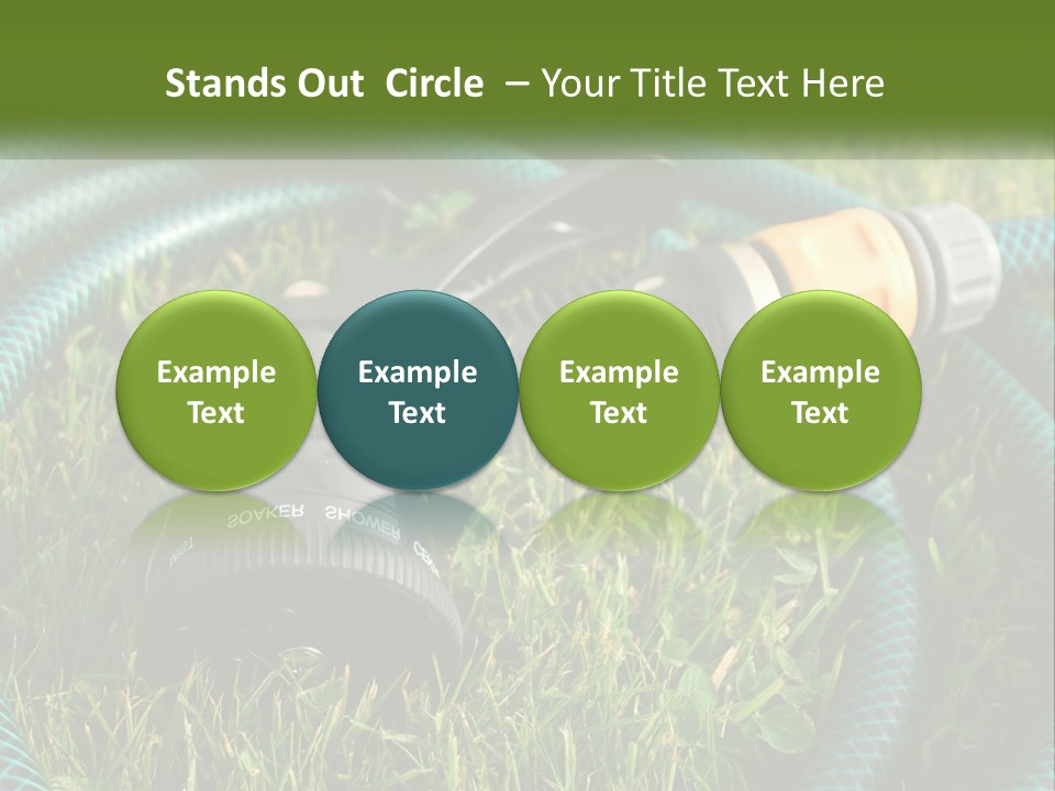 Tube Grass Water PowerPoint Template