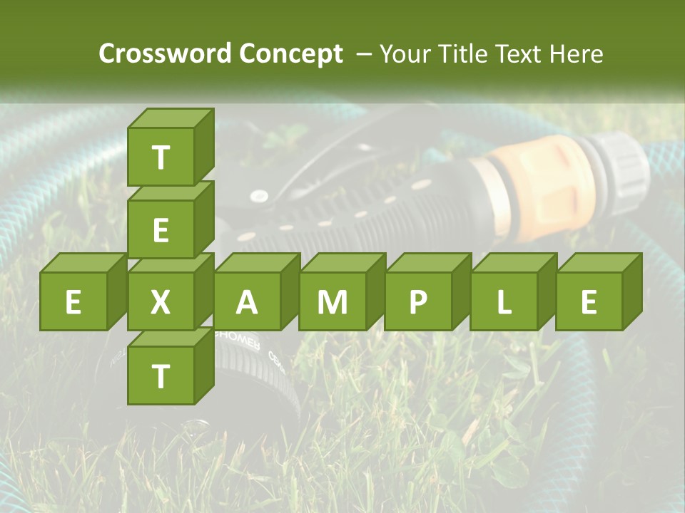 Tube Grass Water PowerPoint Template