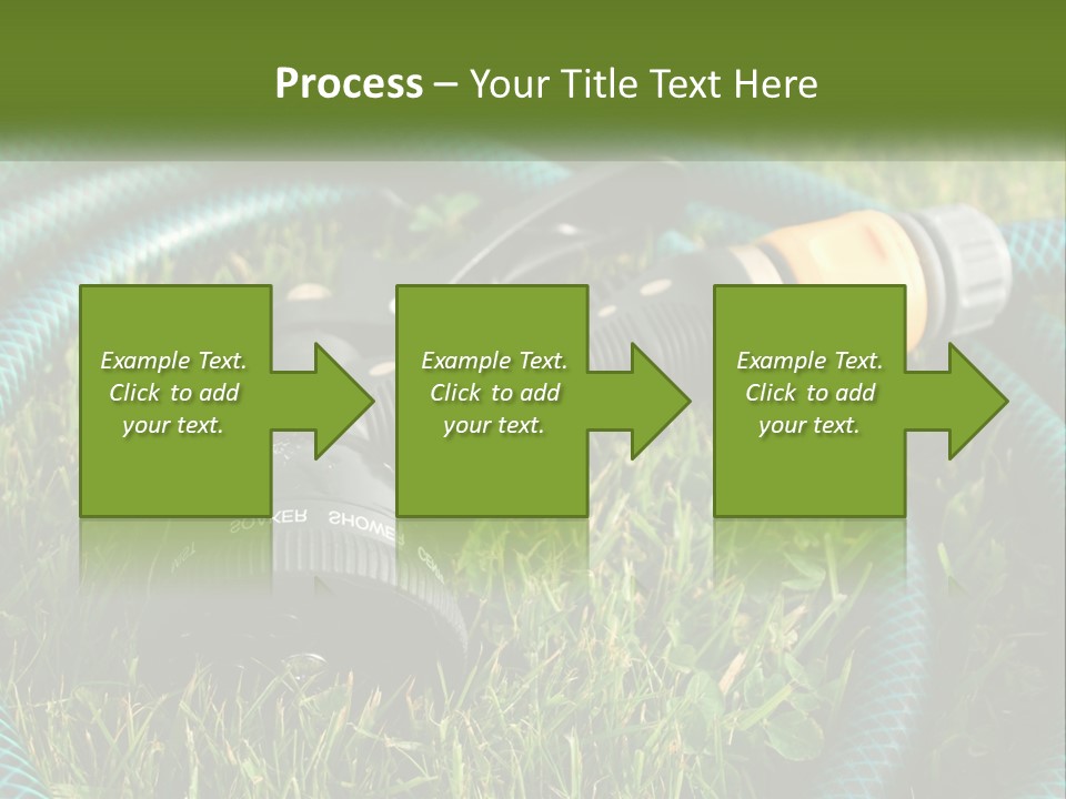 Tube Grass Water PowerPoint Template