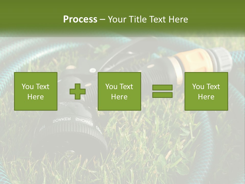 Tube Grass Water PowerPoint Template
