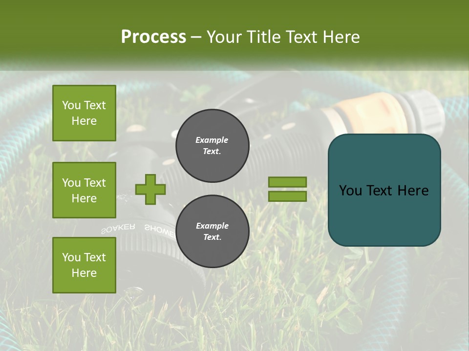 Tube Grass Water PowerPoint Template