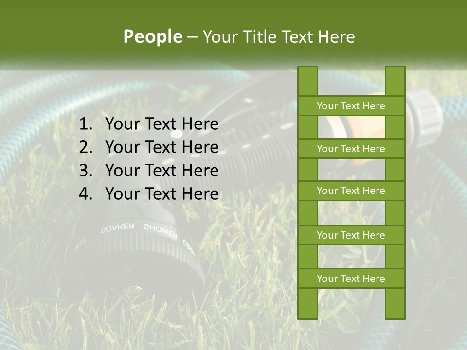 Tube Grass Water PowerPoint Template