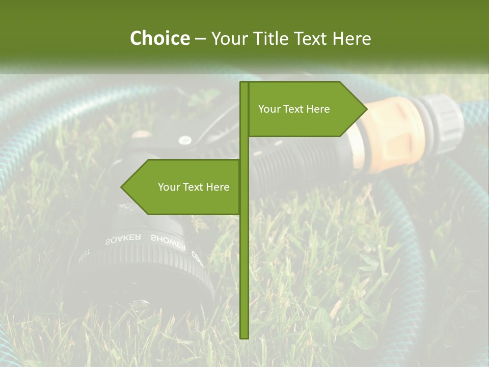 Tube Grass Water PowerPoint Template