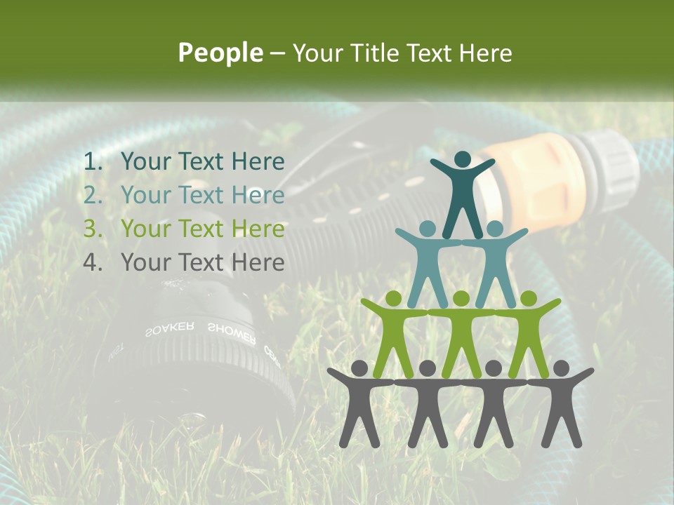 Tube Grass Water PowerPoint Template