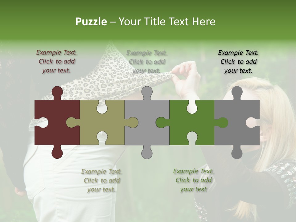 Looking Togetherness Care PowerPoint Template