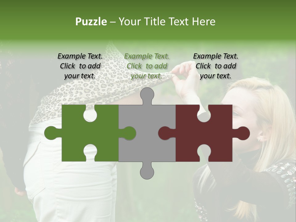 Looking Togetherness Care PowerPoint Template