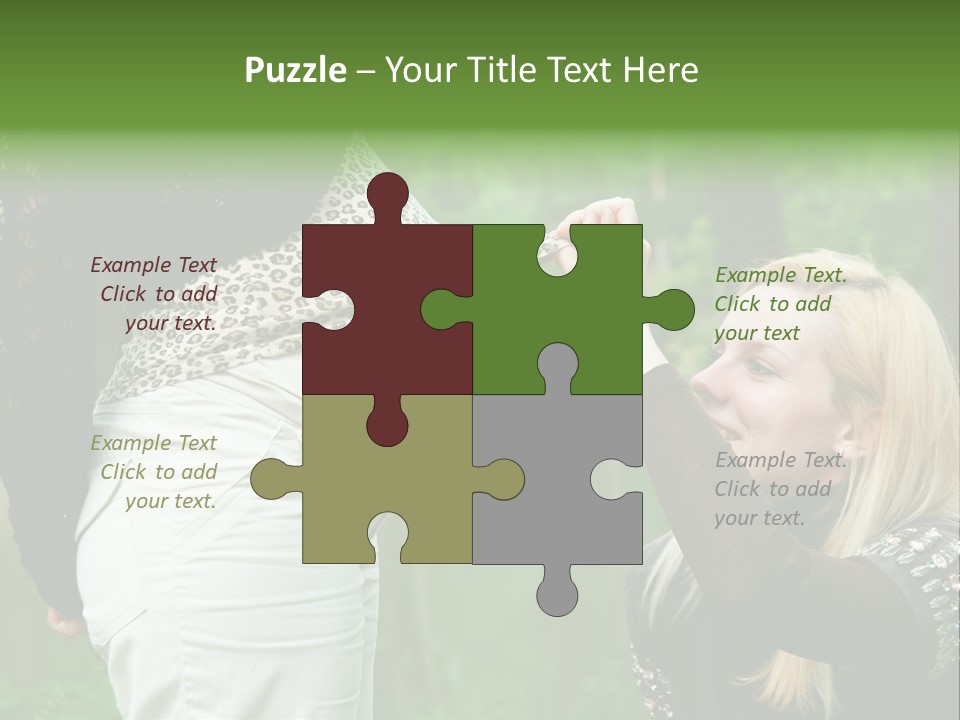 Looking Togetherness Care PowerPoint Template