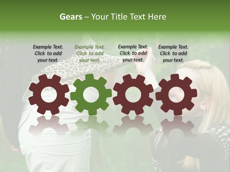 Looking Togetherness Care PowerPoint Template