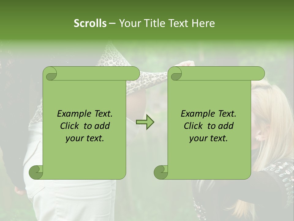 Looking Togetherness Care PowerPoint Template