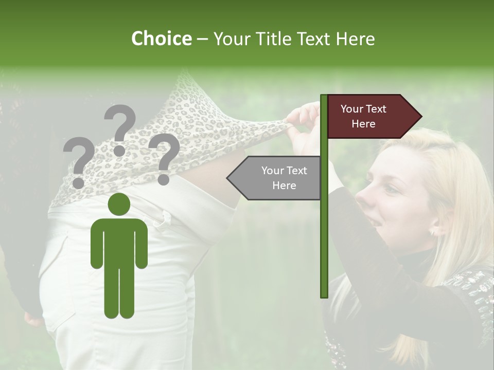 Looking Togetherness Care PowerPoint Template