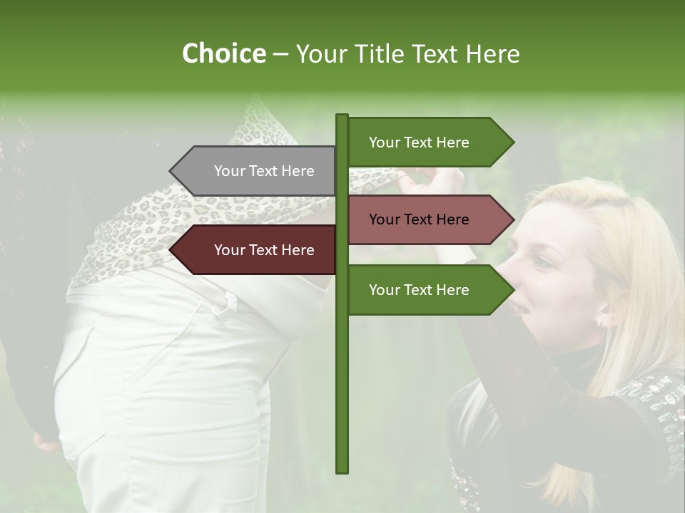 Looking Togetherness Care PowerPoint Template