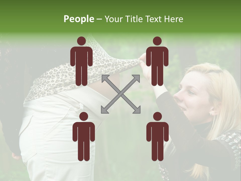 Looking Togetherness Care PowerPoint Template