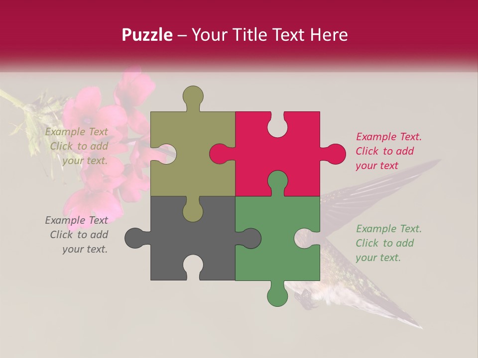 Archilochus Humming Hummingbird PowerPoint Template