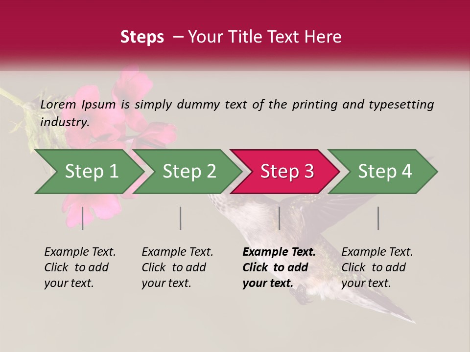 Archilochus Humming Hummingbird PowerPoint Template