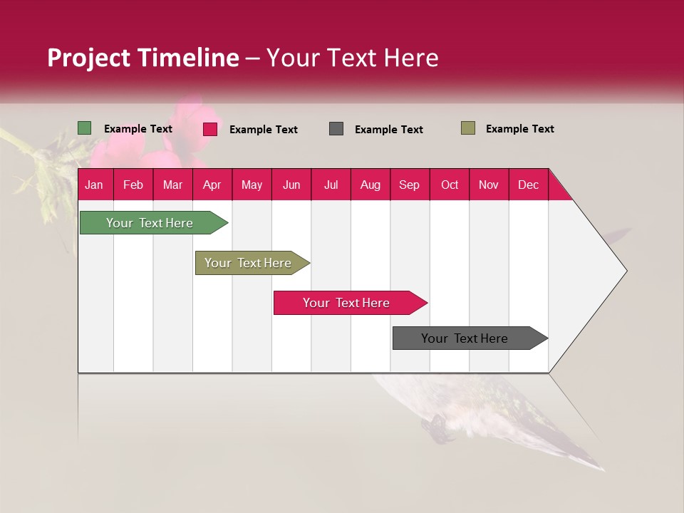 Archilochus Humming Hummingbird PowerPoint Template