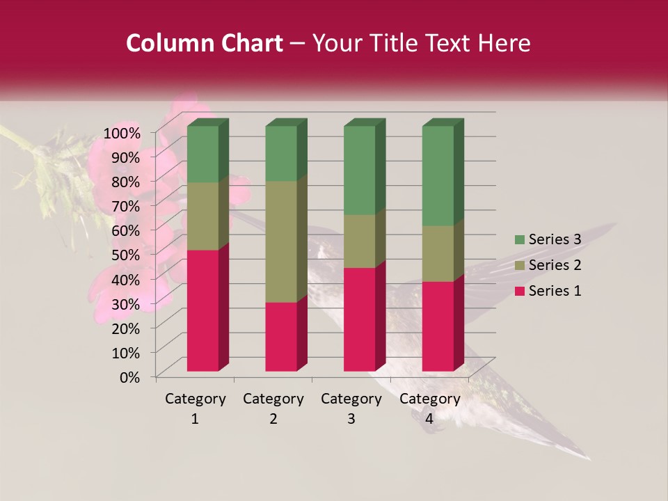 Archilochus Humming Hummingbird PowerPoint Template