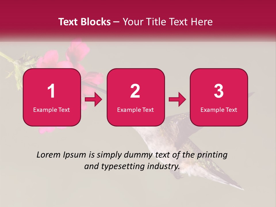 Archilochus Humming Hummingbird PowerPoint Template