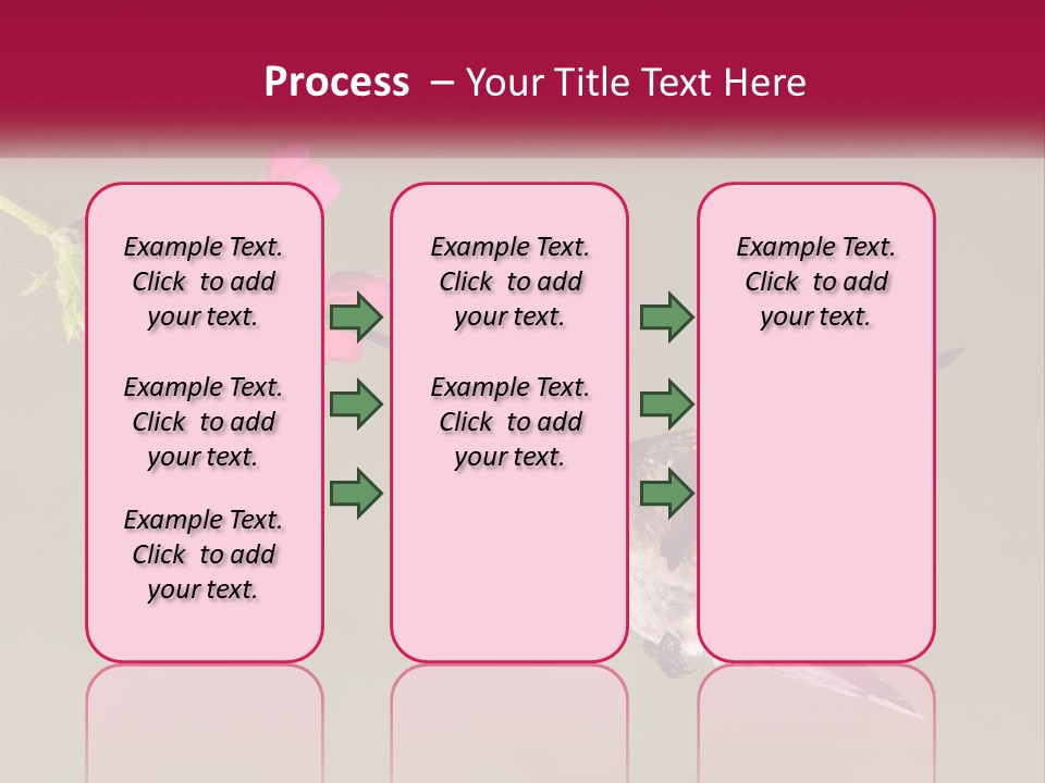 Archilochus Humming Hummingbird PowerPoint Template