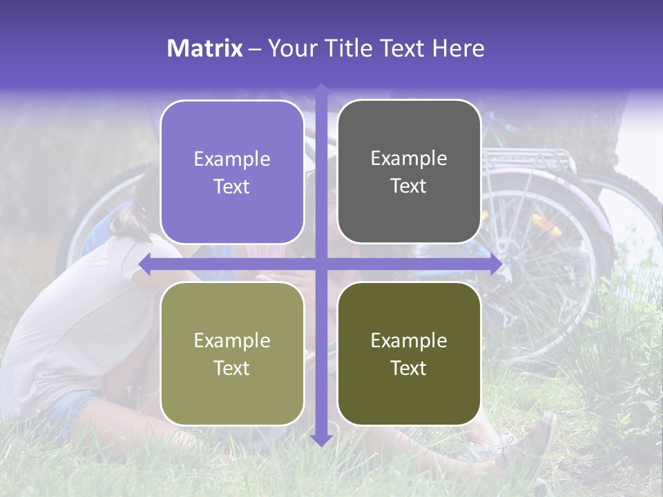 Vacation Happy Bicycle PowerPoint Template