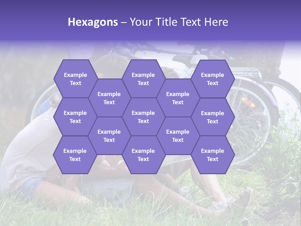 Vacation Happy Bicycle PowerPoint Template