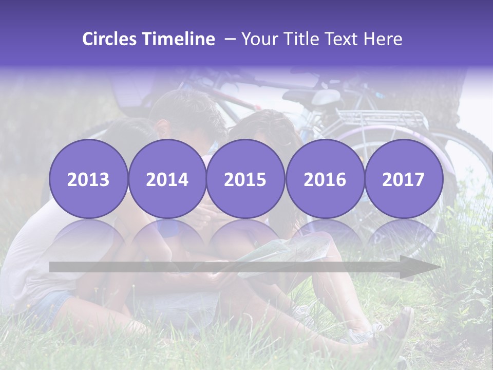 Vacation Happy Bicycle PowerPoint Template