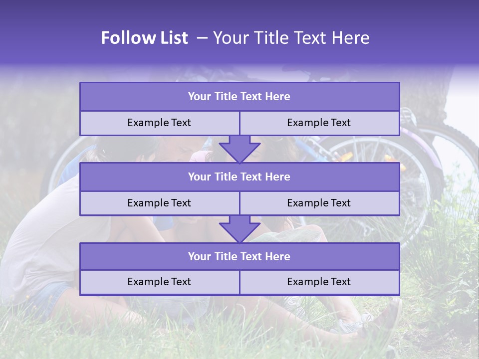 Vacation Happy Bicycle PowerPoint Template