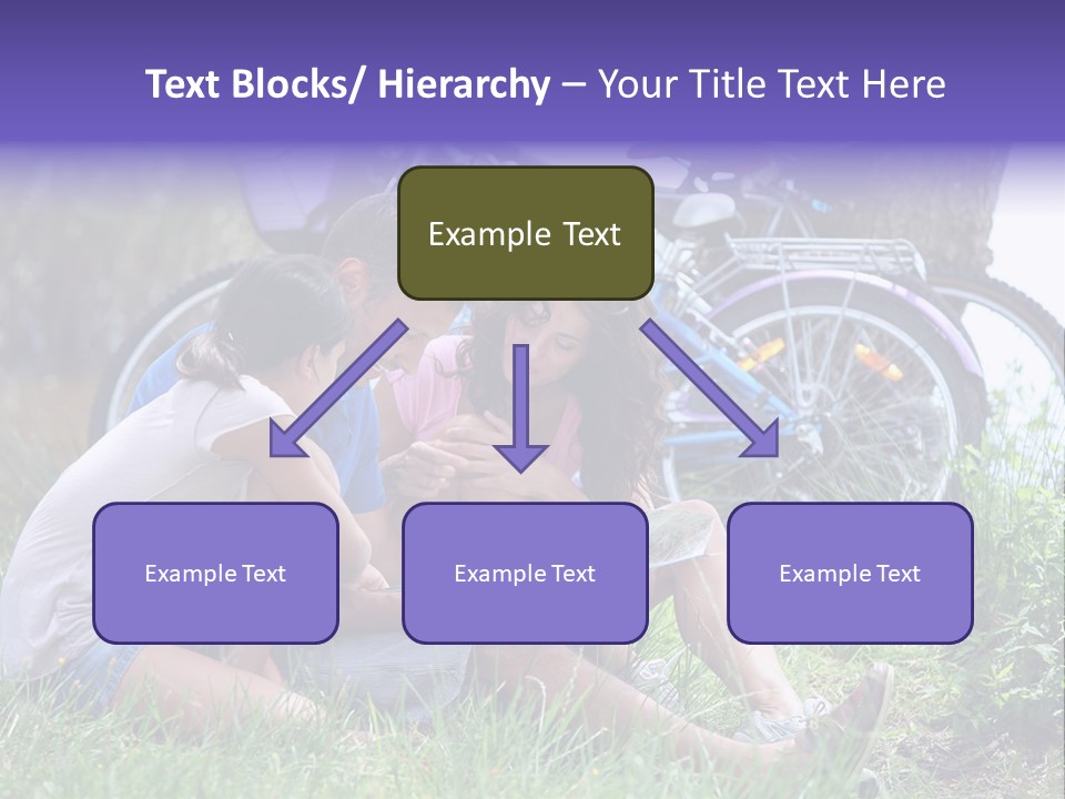 Vacation Happy Bicycle PowerPoint Template