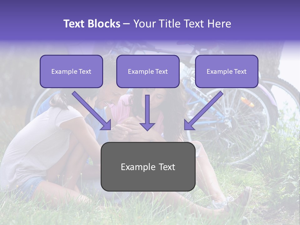 Vacation Happy Bicycle PowerPoint Template