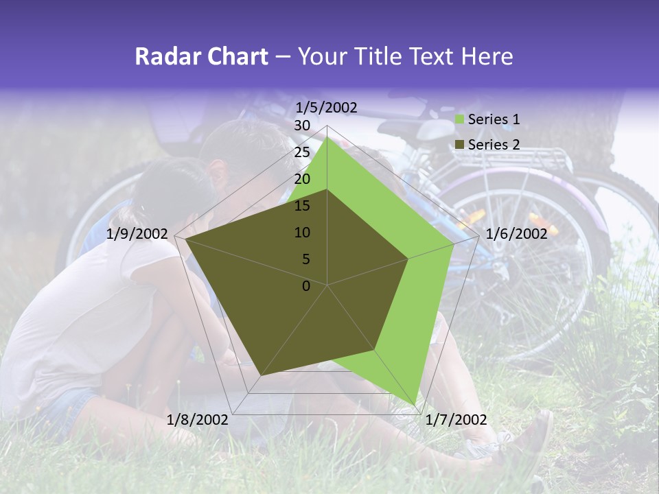 Vacation Happy Bicycle PowerPoint Template