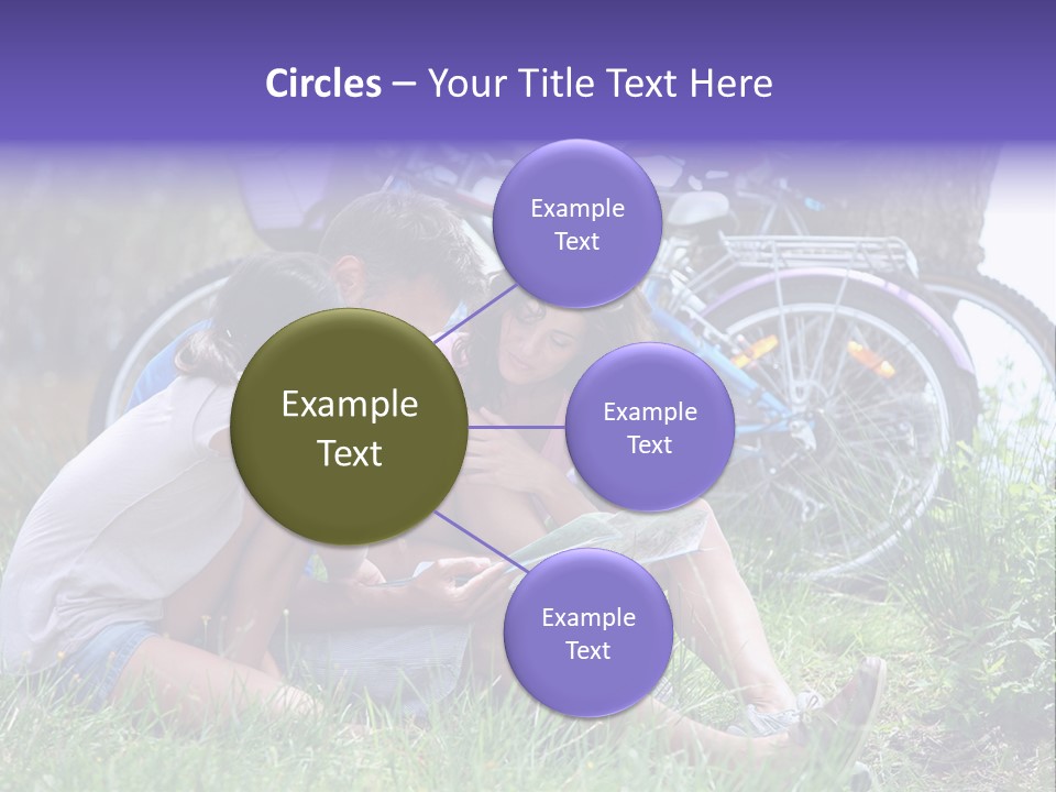 Vacation Happy Bicycle PowerPoint Template