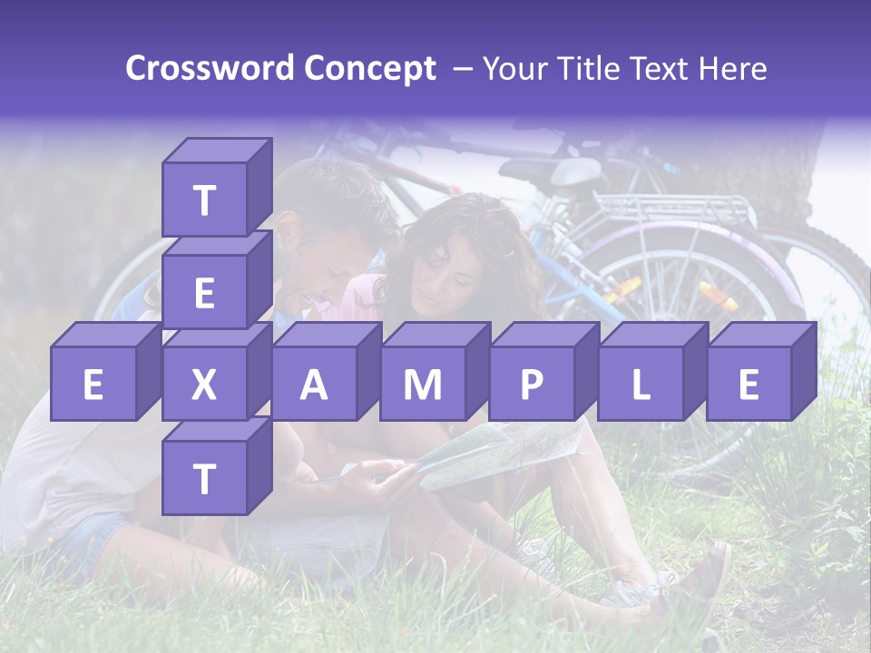 Vacation Happy Bicycle PowerPoint Template