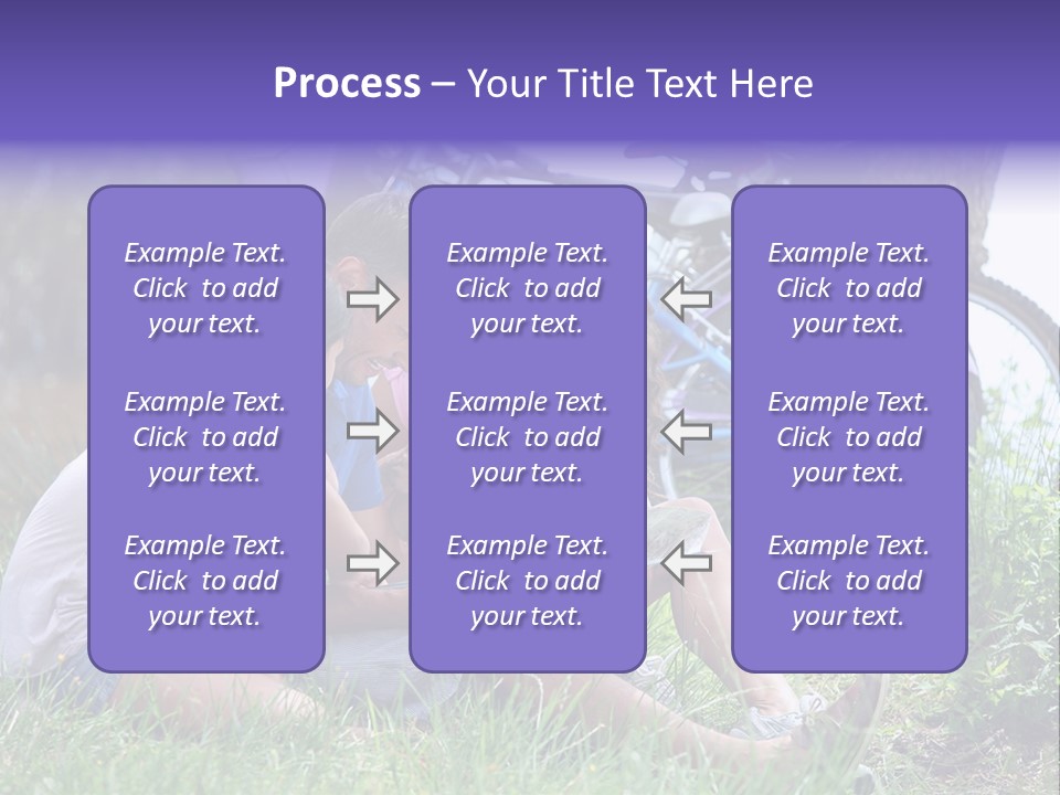 Vacation Happy Bicycle PowerPoint Template