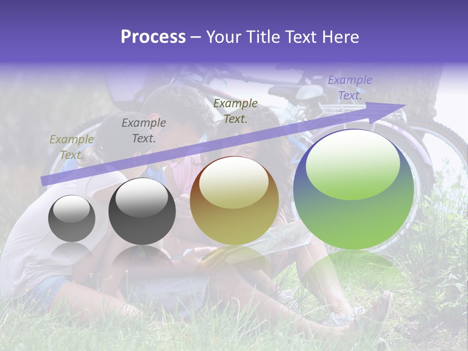 Vacation Happy Bicycle PowerPoint Template