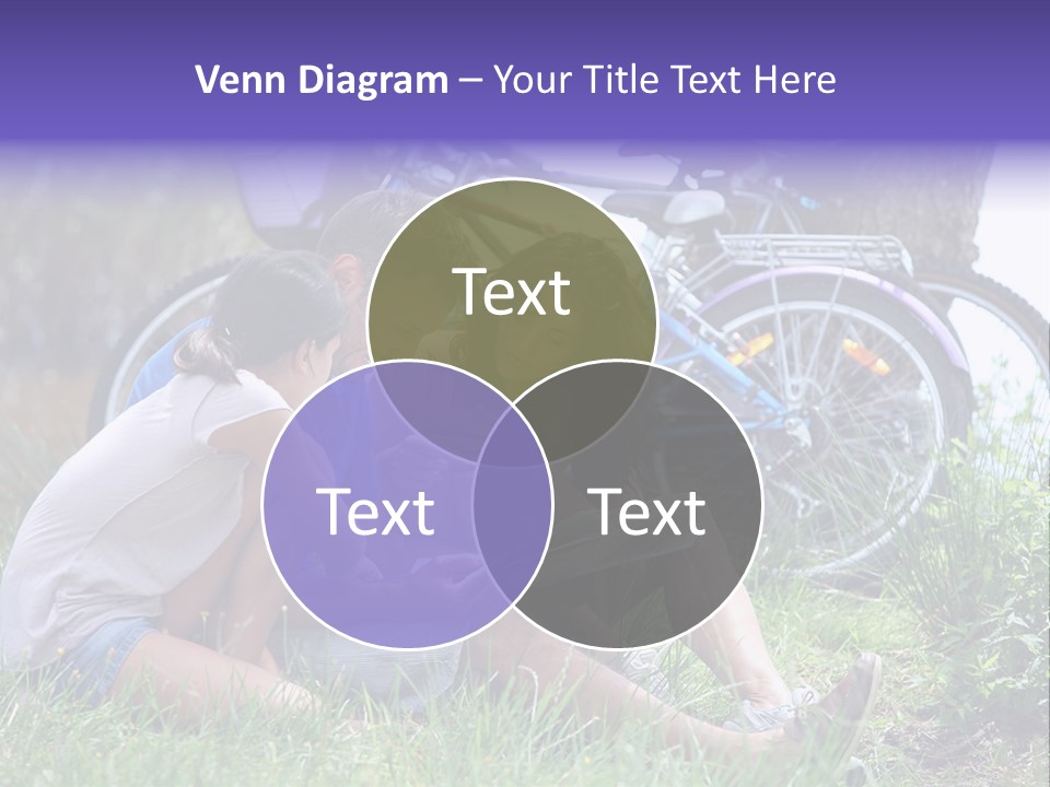 Vacation Happy Bicycle PowerPoint Template