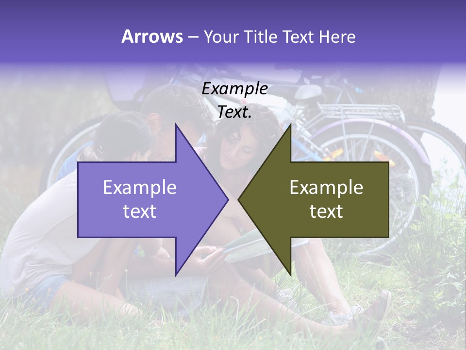 Vacation Happy Bicycle PowerPoint Template