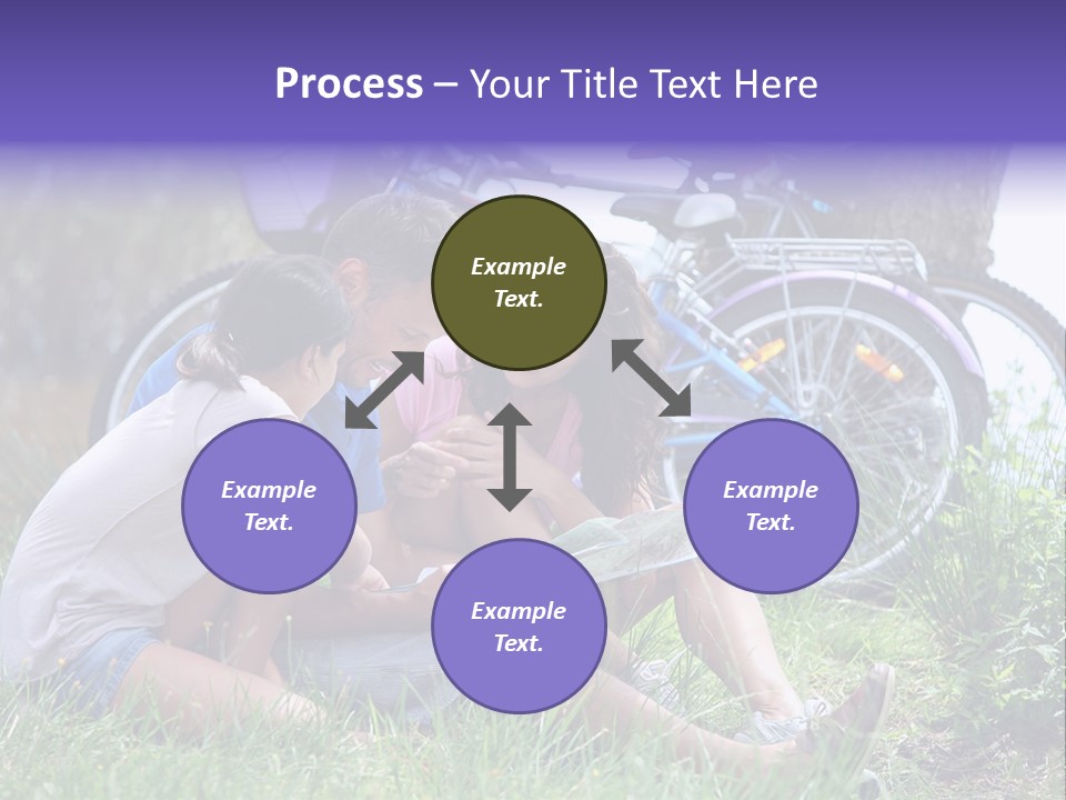 Vacation Happy Bicycle PowerPoint Template