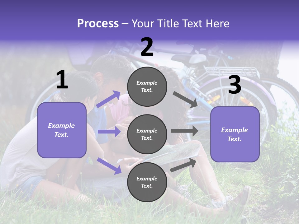 Vacation Happy Bicycle PowerPoint Template