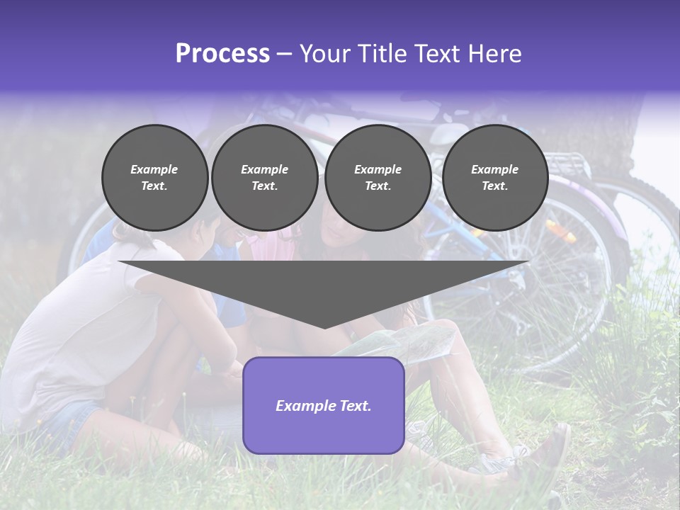 Vacation Happy Bicycle PowerPoint Template