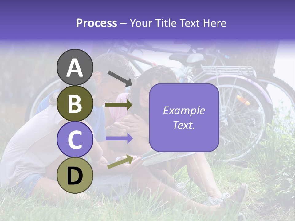 Vacation Happy Bicycle PowerPoint Template
