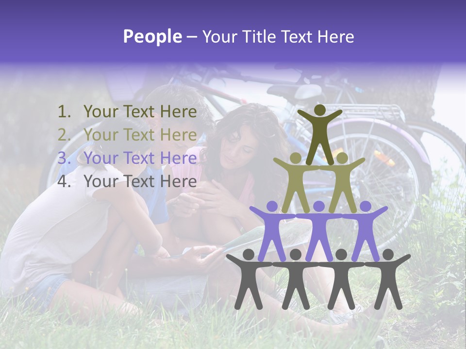 Vacation Happy Bicycle PowerPoint Template