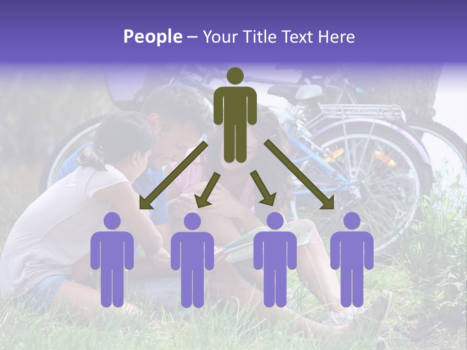 Vacation Happy Bicycle PowerPoint Template