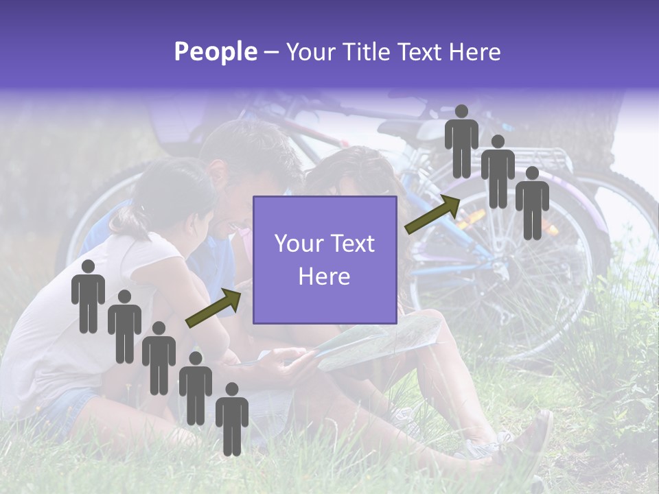 Vacation Happy Bicycle PowerPoint Template