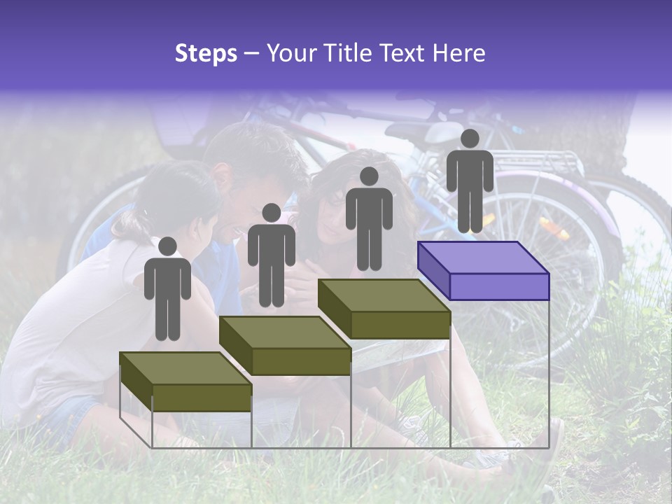 Vacation Happy Bicycle PowerPoint Template