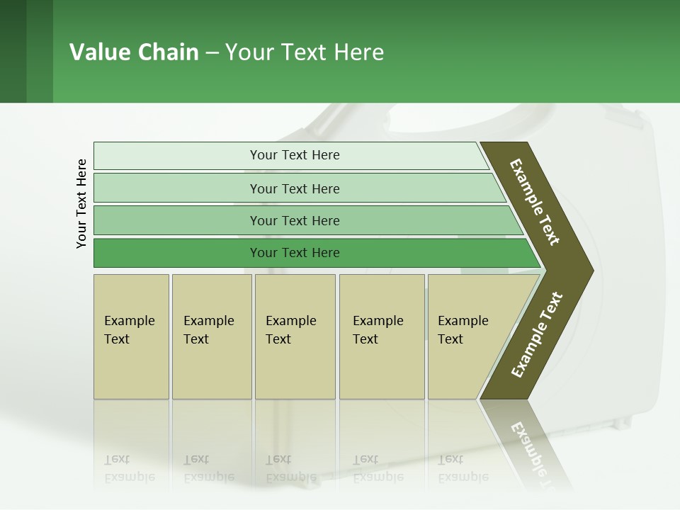 A Medical Kit With A Green Cross On It PowerPoint Template