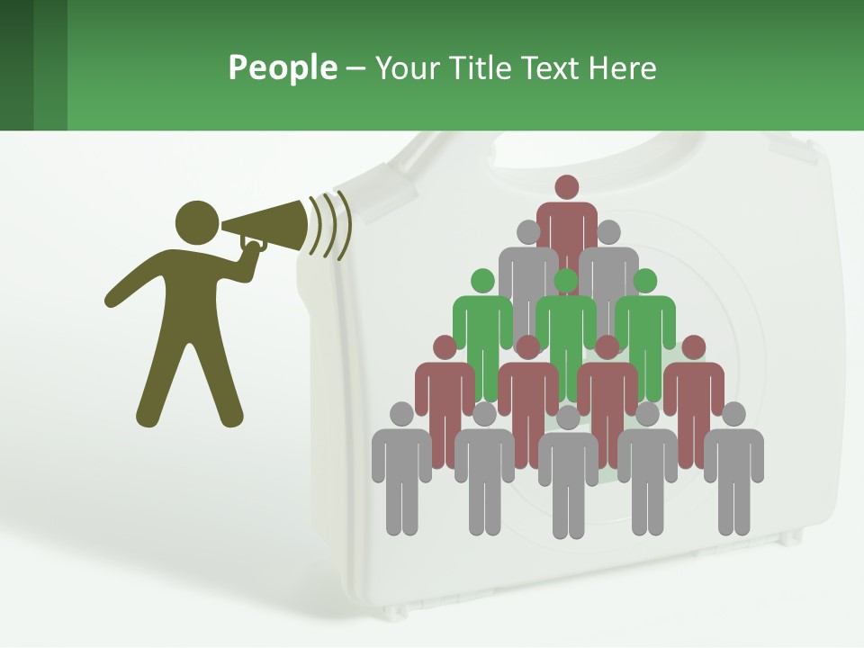 A Medical Kit With A Green Cross On It PowerPoint Template