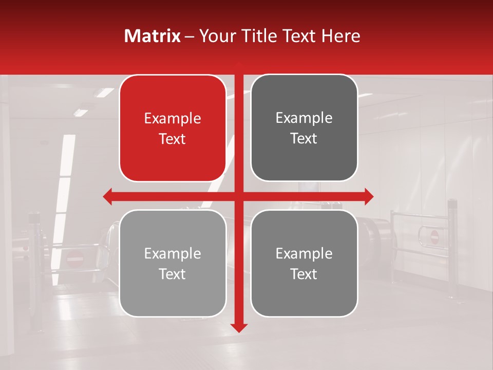 Floor Escalator Enter PowerPoint Template