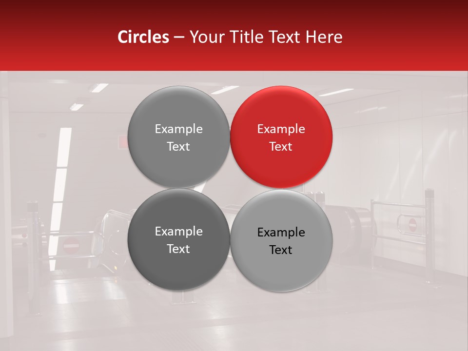 Floor Escalator Enter PowerPoint Template