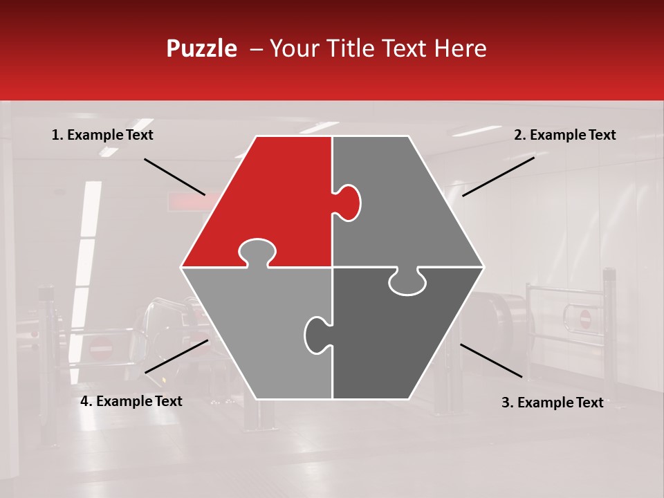 Floor Escalator Enter PowerPoint Template