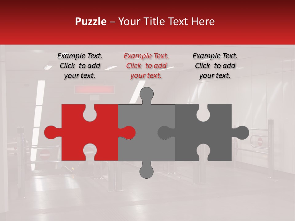 Floor Escalator Enter PowerPoint Template